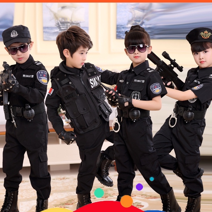 Bộ Đồ Hóa Trang Cảnh Sát Dễ Thương Cho Bé