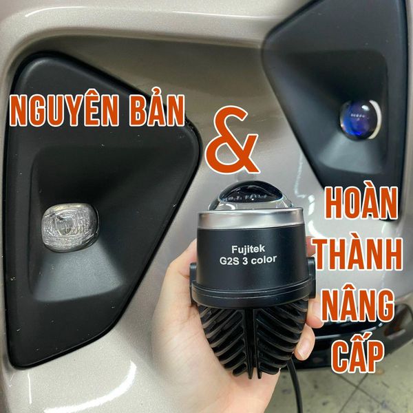 Bi gầm Led Fujitek 3.0 inch lắp cho các đời xe Toyota Fortuner, Hilux,Rush, Yaris Wigo