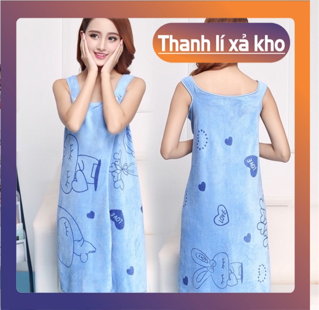 [ BẢO HÀNH 1 ĐỔI 1 ] Khăn tăm kiêm áo choàng 2 dây quyến rũ, Khăn tắm đa năng-Khăn tắm 2 trong 1-Khăn tắm cao cấp, áo choàng tắm