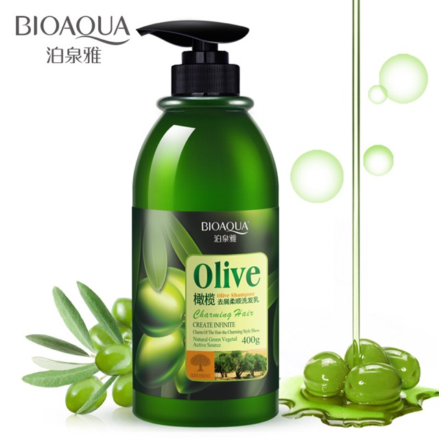 Combo Dầu Gội Dầu Xã Olive Bioaqua