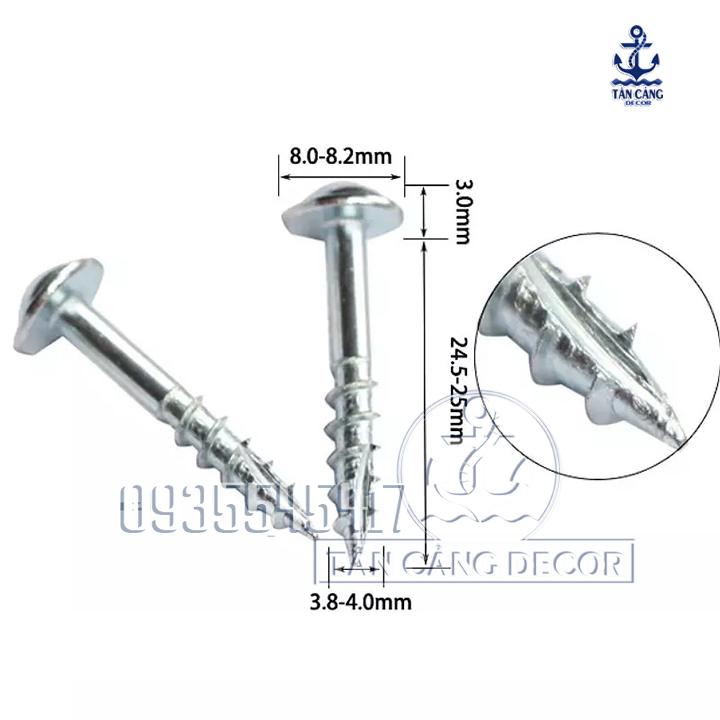 100 cái đinh vít khoan chéo WNEW ( Nhiều Kích Thước : 4 - 25 / 4 - 30 / 4 - 38 mm )