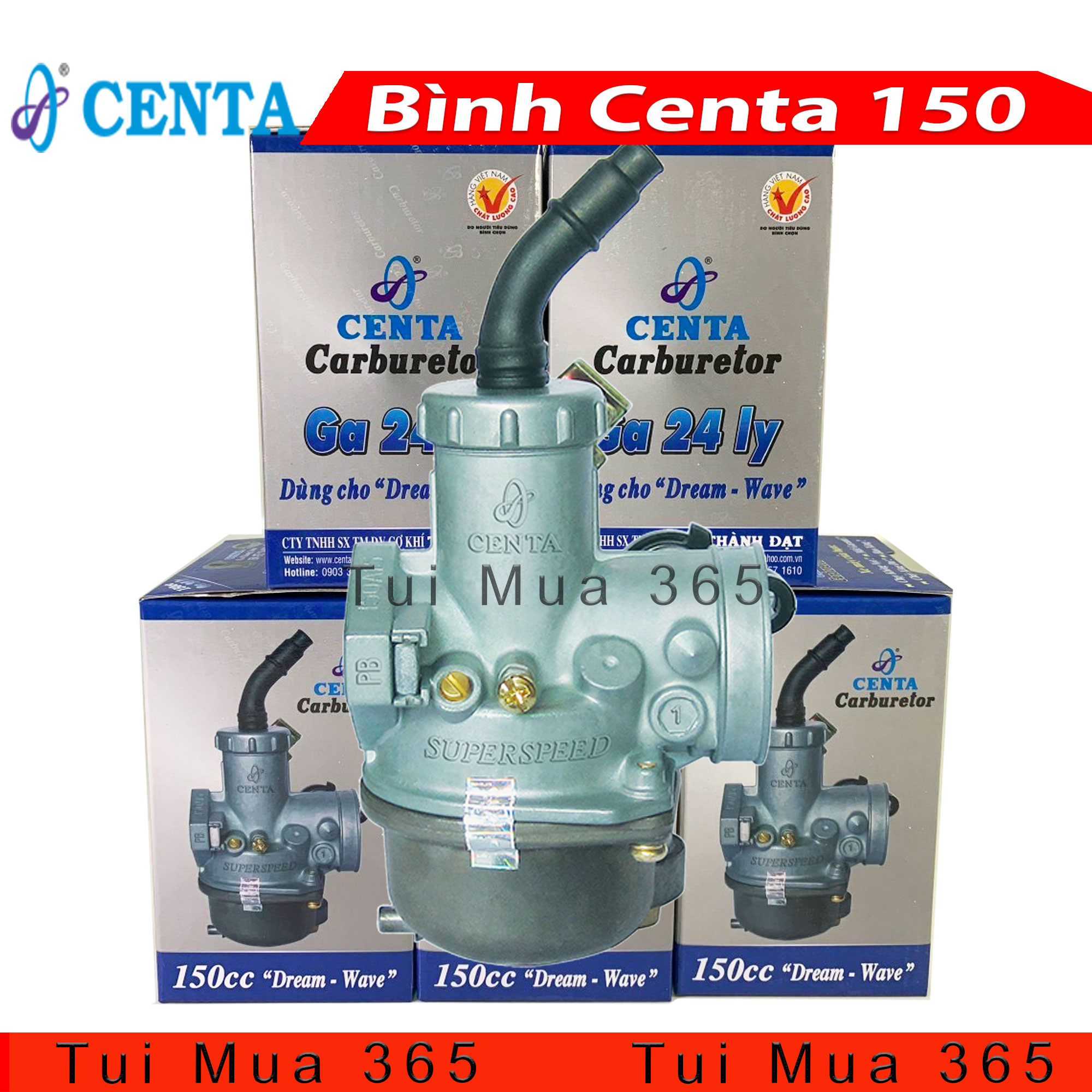 Bình xăng con Centa 150 chính hãng - Phụ tùng thay thế cao cấp