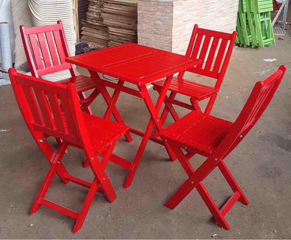[HCM]Bàn ghế xếp cao(1bàn + 4 ghế)