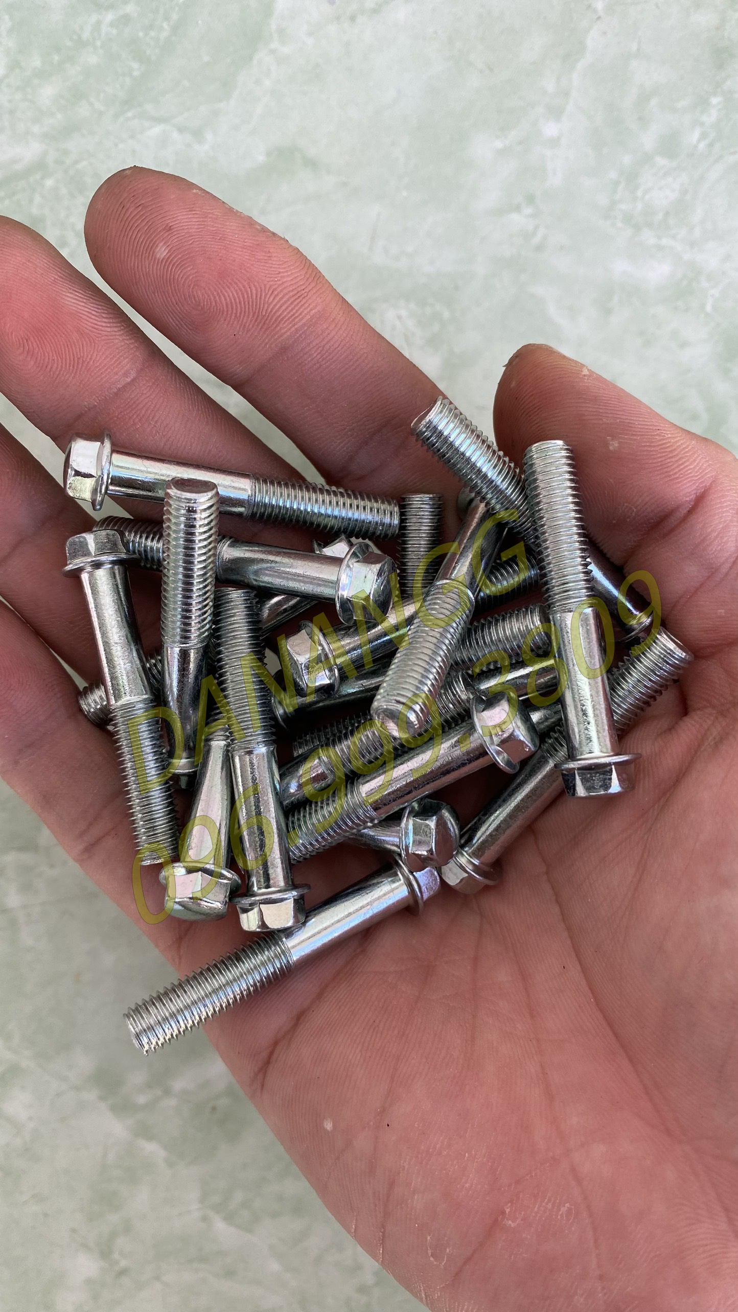 20 ốc bu lông 7 li dài 4 phân ốc lốc máy ốc mang cá
