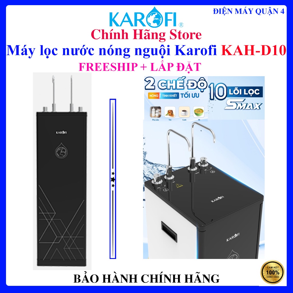 Máy lọc nước nóng nguội Karofi KAH-D10
