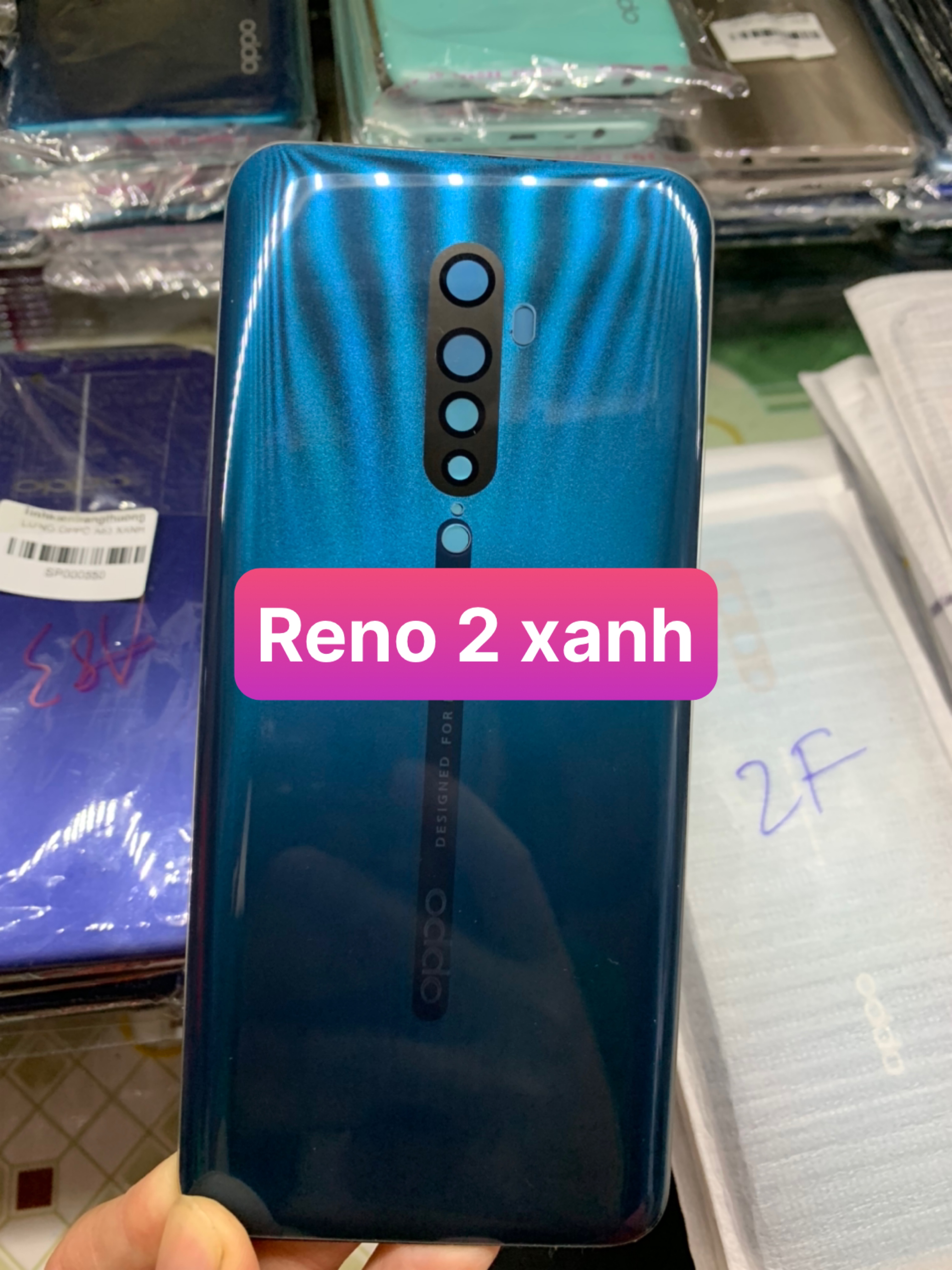 Kính lưng oppo reno 2 zin hãng kèm kính cam