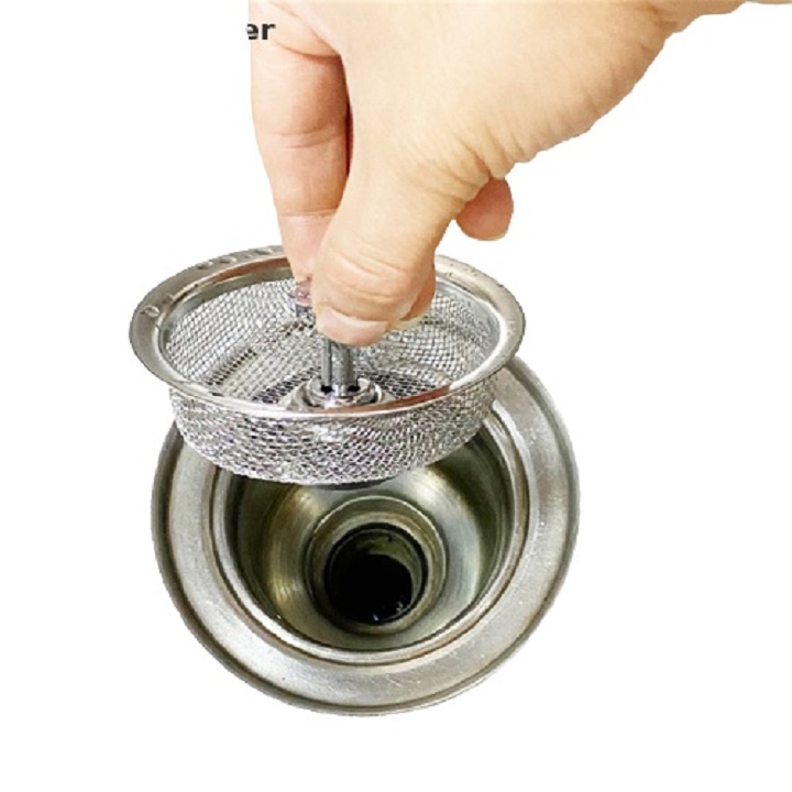Nắp lọc rác bồn rửa bát lưới inox thoát nước nhanh sd2009