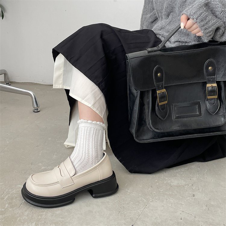 Bốt nữ oxford Minmin 4Cm kiểu dáng hàn quốc da mền
