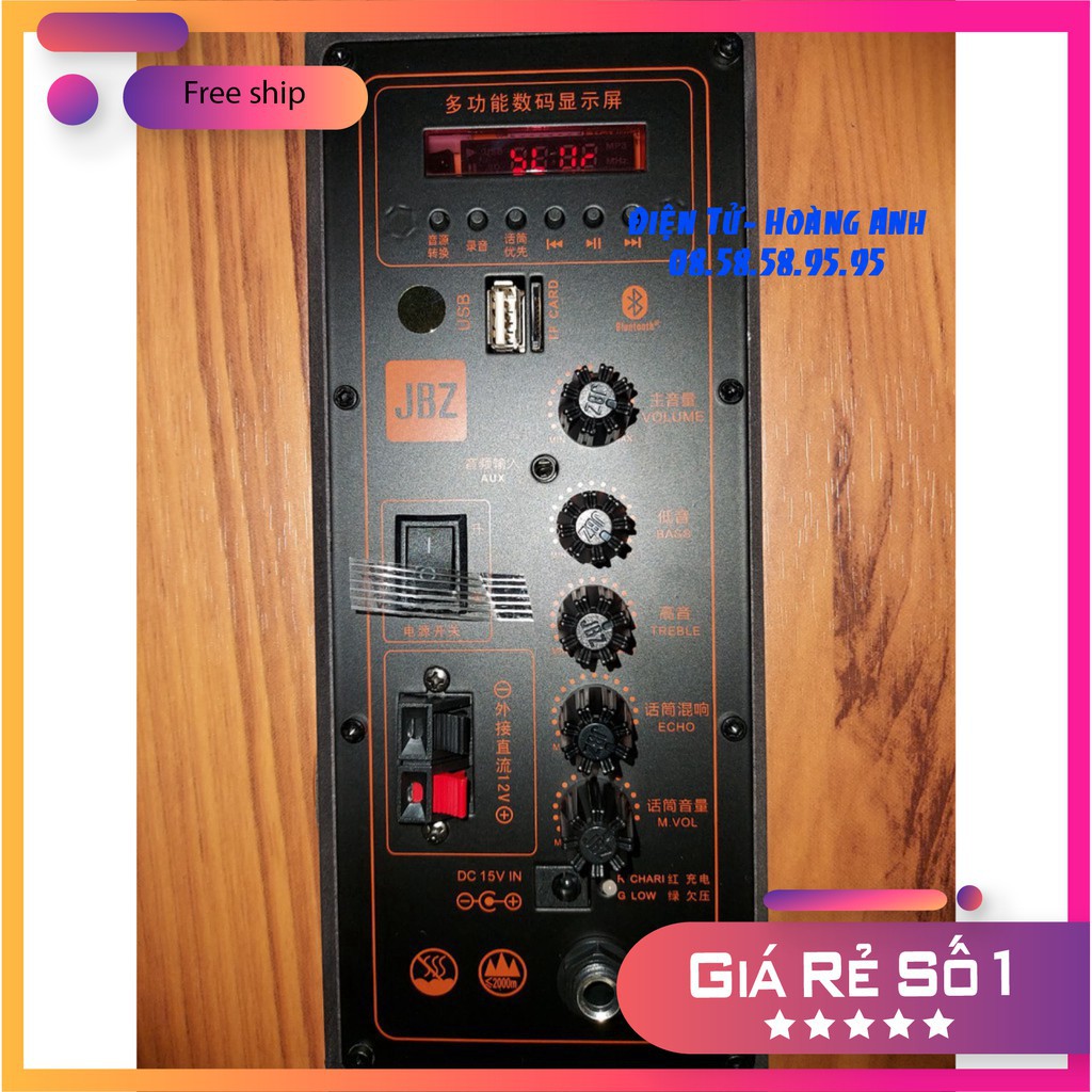 Loa kéo Jbz - J7 + 2 micro không dây ... mẫu mới 2020