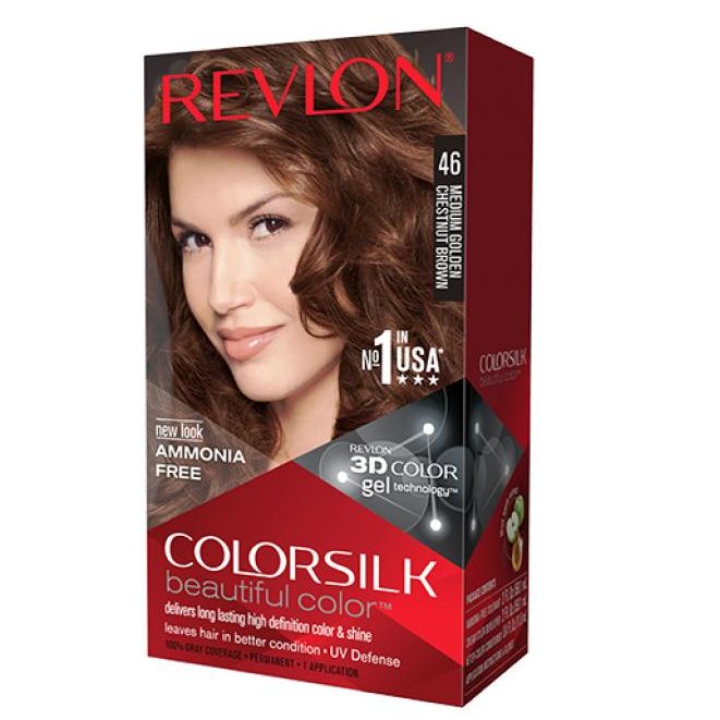 [HCM]Thuốc nhuộm Revlon Color Silk Beautiful 3D Color số 46 nâu hạt dẻ