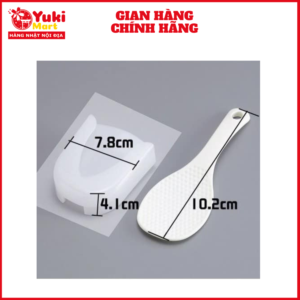 Muôi xới cơm kèm giá đựng Nhật Bản