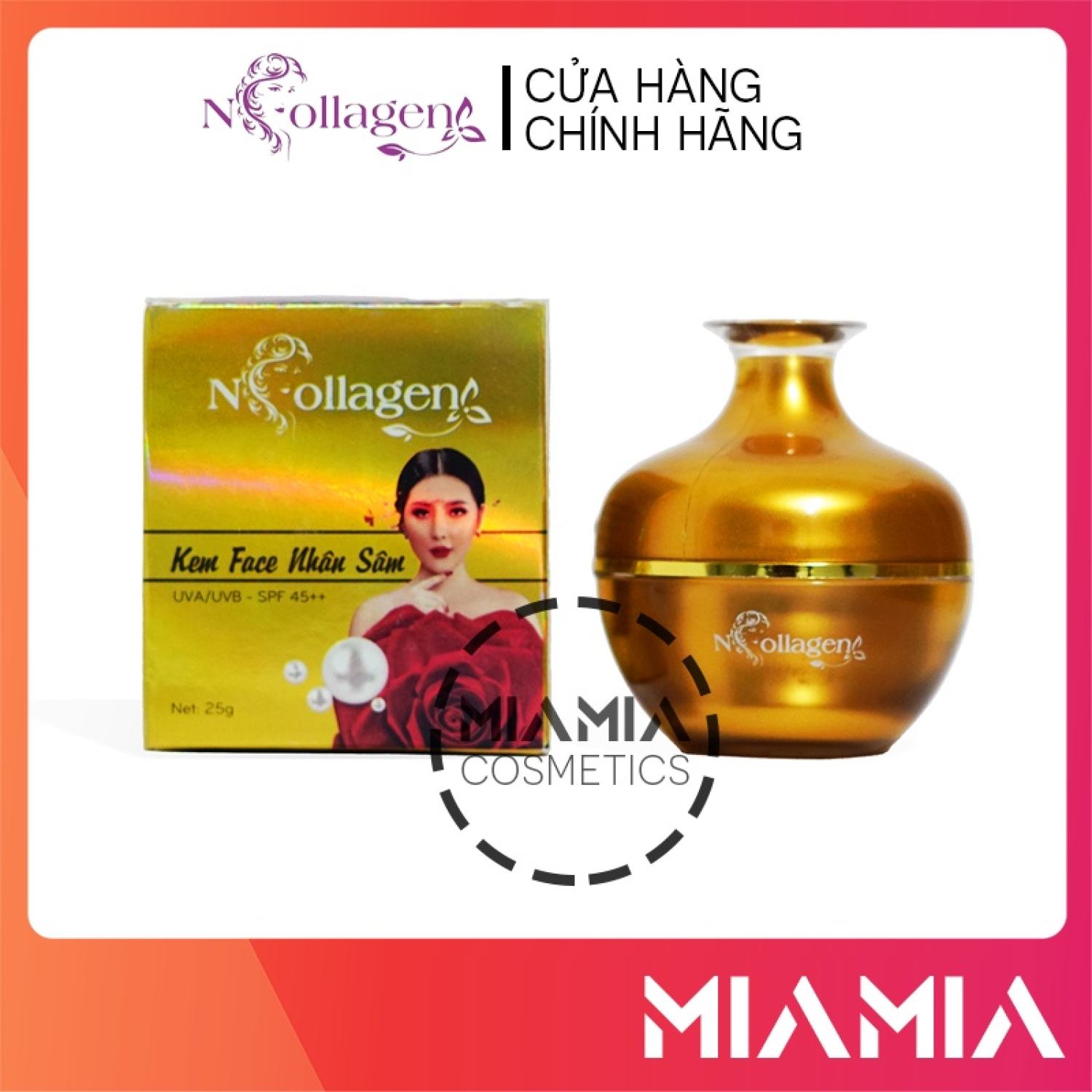 Kem face nhân sâm n collagen chính hãng - kem dưỡng trắng da mặt giảm nám tàn nhang - 8938526572027