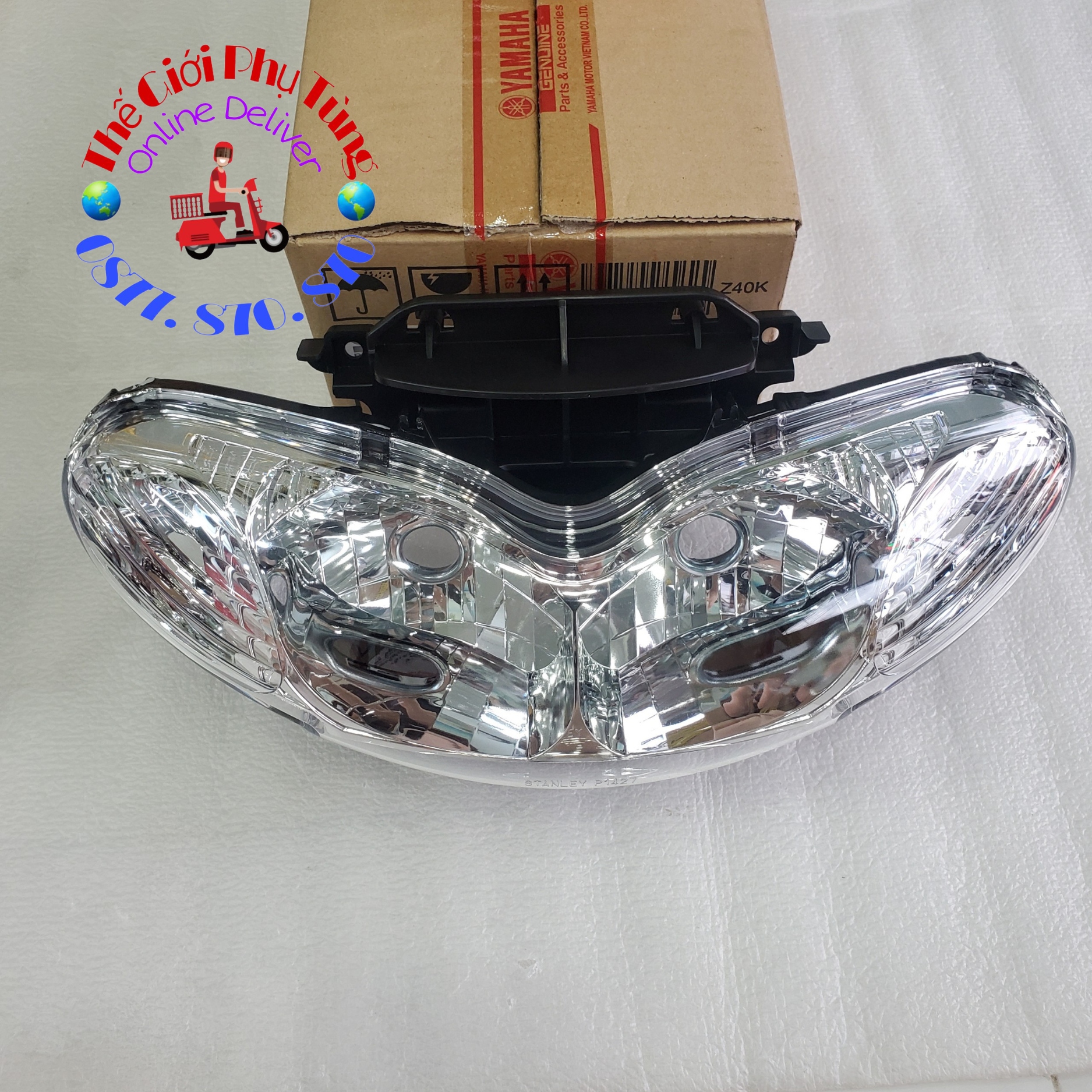 Đèn pha, chóa đèn trước jupiter v, r zin yamaha vn - 5sd-h4370-00