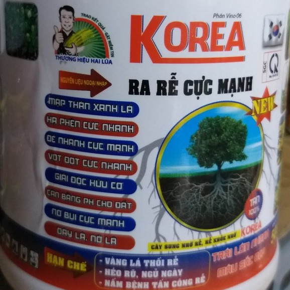 Phân Bón Lá Ra Rễ Cực Mạnh KOREA (500gr)