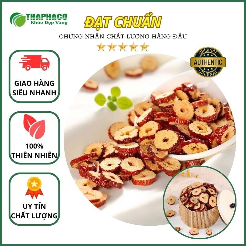 [Túi 500gram] Táo Đỏ Cắt Lát Sấy Khô - Chuyên Dùng Để Nấu Chè Dưỡng Nhan - Chè Thái - Hoặc Hầm Canh - Có Thể Sử Để Ăn Vặt - THAPHACO