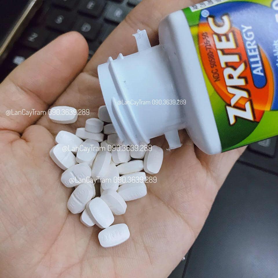 ZYRTEC ALLERGY 10MG 120 VIÊN
