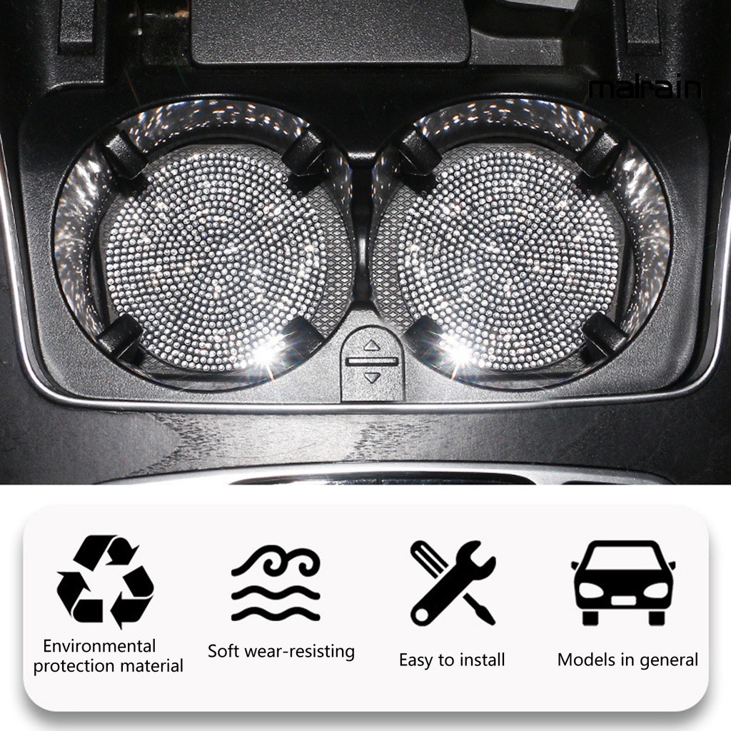 Cup full applique Stone heat insulation car decoration
