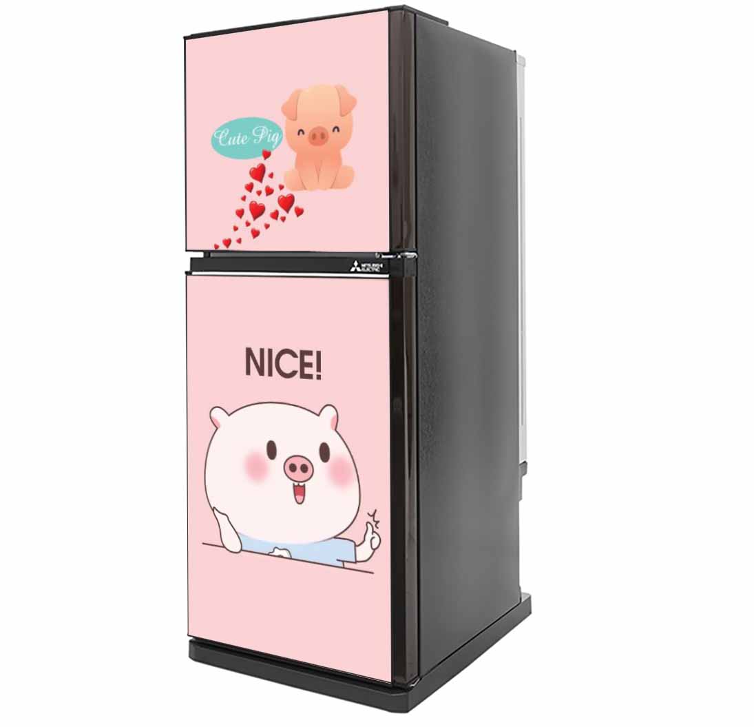 [HCM]Decal dán trang trí tủ lạnh siêu cute