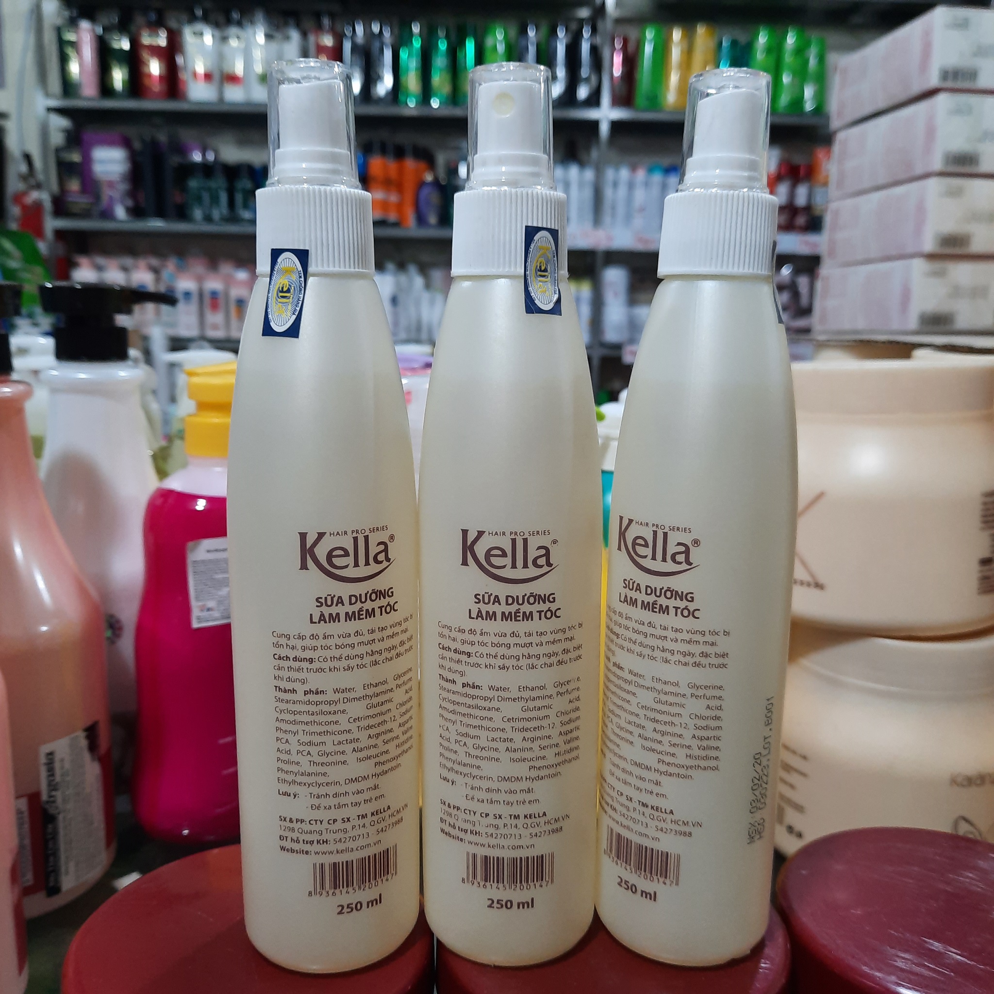 XỊT DƯỠNG TÓC KELLA (250ML)