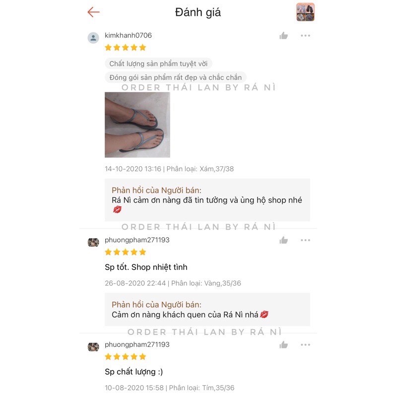 Sandal Havaianas Thái Lan