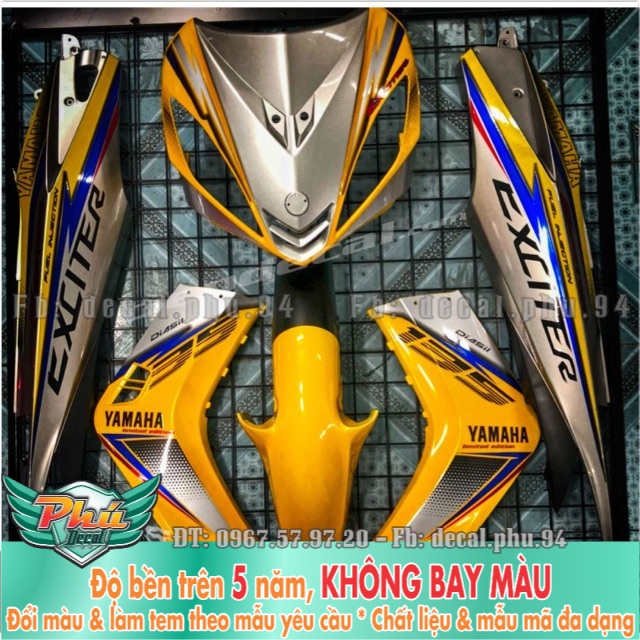 Tem rời exciter 2006-2010 vàng - tem rời thường -mã