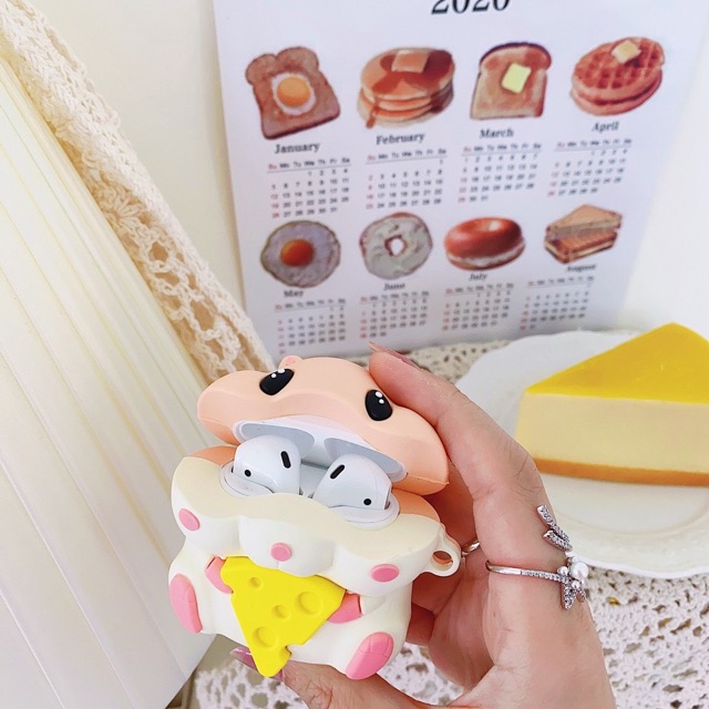 Case A I R P O D 1/2 Chuột Hamster phô mai