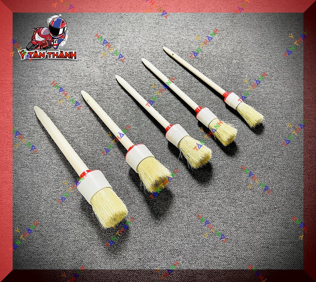 Bộ 5 Cọ Lông heo Rửa xe máy đa năng MS20
