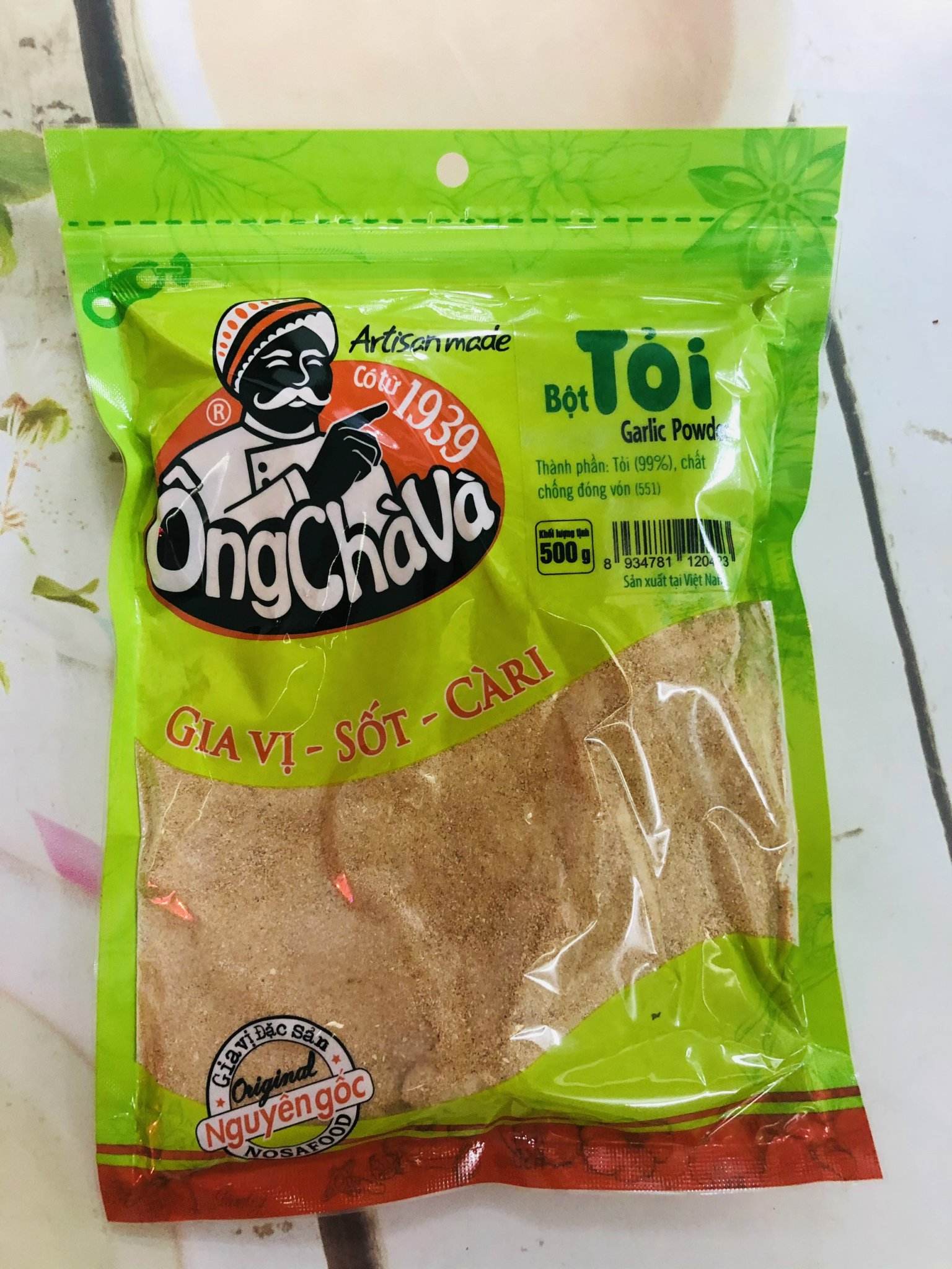 Gói 100g bột tỏi Ông Chà Và_TiTiMart