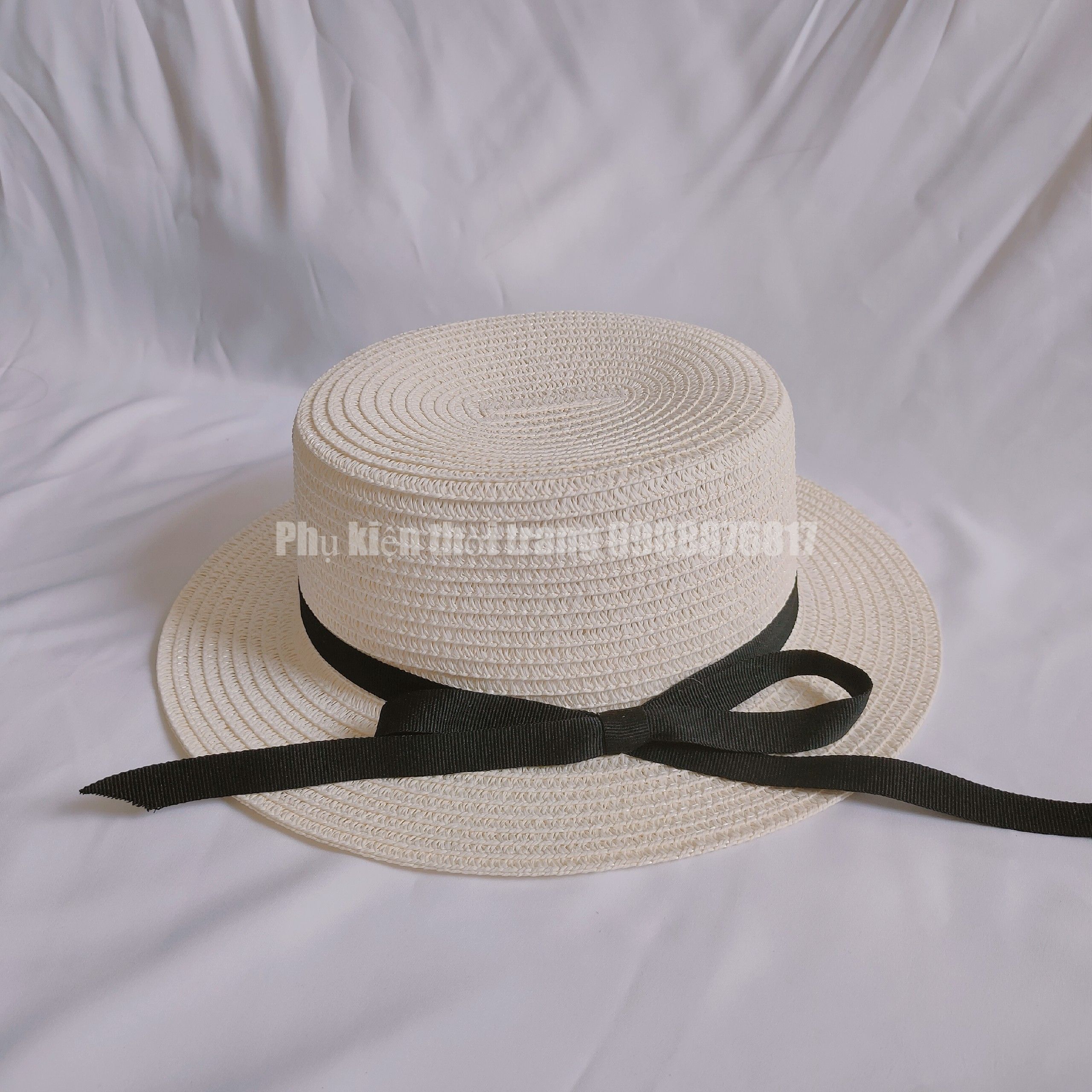 Nón / Mũ Cói Đi Biển Thắt Nơ Tiểu Thư