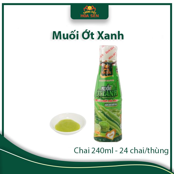 Muối ớt xanh 240ml (chuyên chấm hải sản)