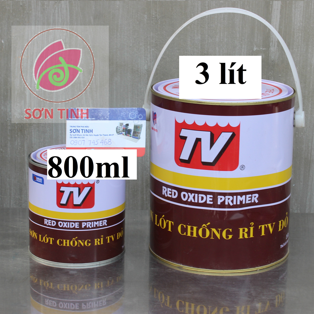 Sơn lót chống rỉ TV màu đỏ 3L