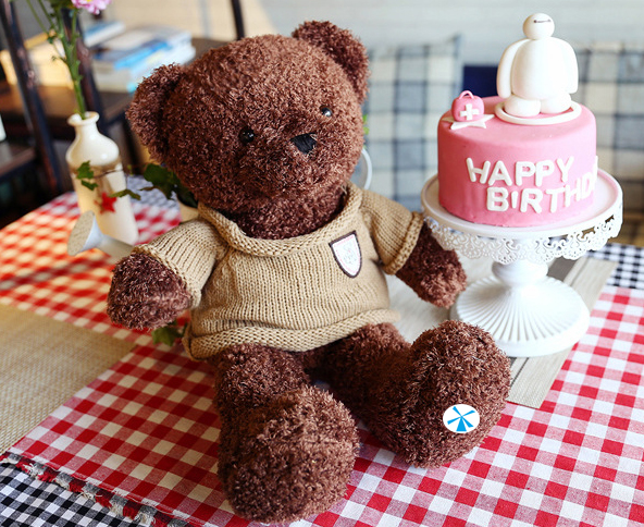 Gấu bông teddy lông xù size nhỏ