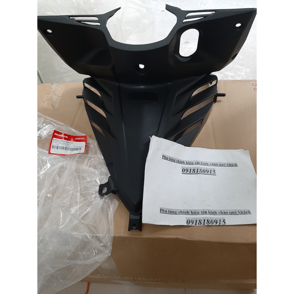 Ốp ống yếm chính ốp ổ khóa winner v1 honda màu đen