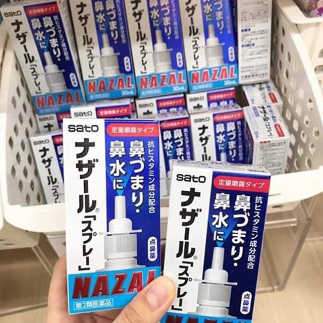 Xịt xoang nazal sato 30ml Nhật Bản