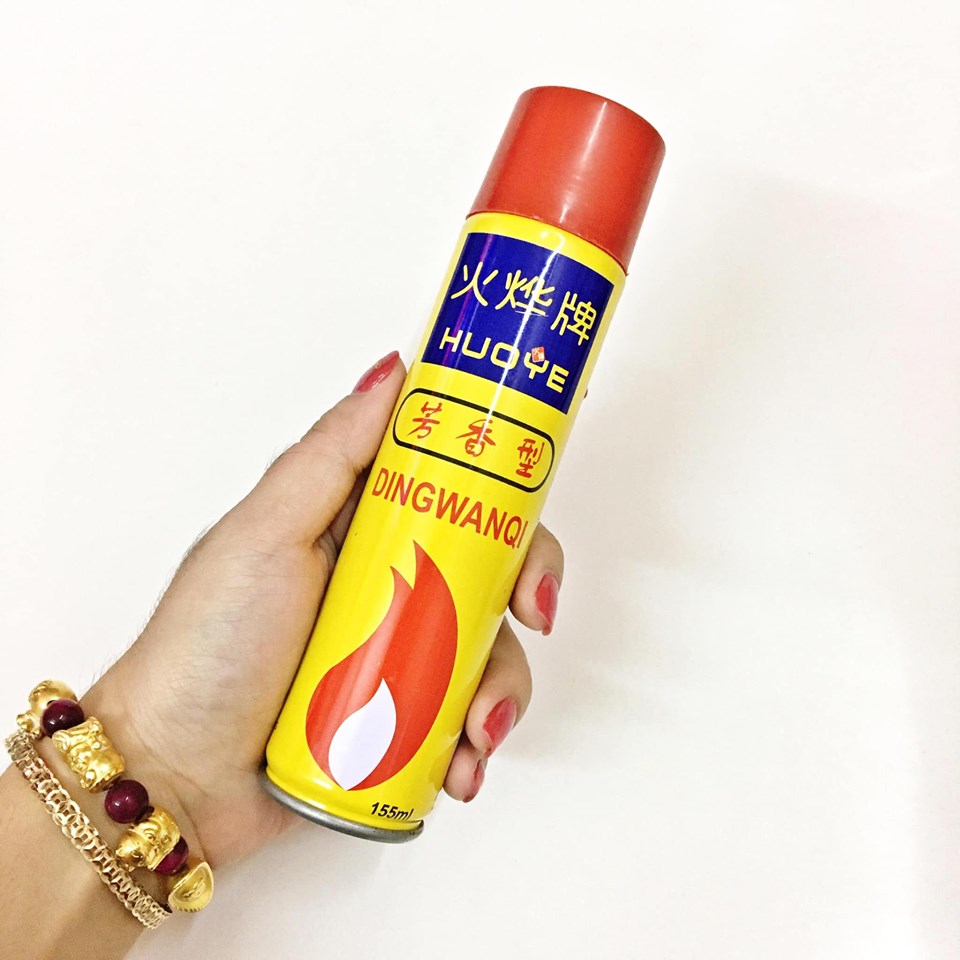 GAS BƠM BẬT LỬA 80GAM (GAS VÀNG)