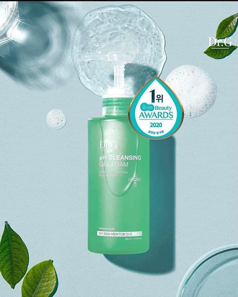 Sữa rửa mặt dạng gel Dr.G PH Cleansing Gel Foam 200ml