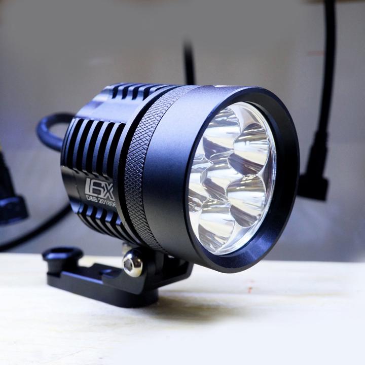 Bộ Đèn LED L6X - Đèn trợ sáng có 6 tim ánh sáng trắng dành cho ô tô xe máy siêu bền đẹp G215