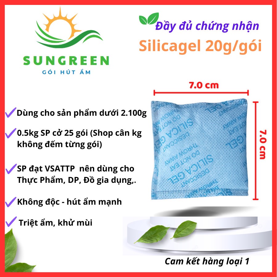 [HCM] 100gr desiccant silicagel type 20gr (5 Pack)-preservation-pharmaceuticals, technology, clothes-moisture-proof mould, anti-rust, anti-odor ....