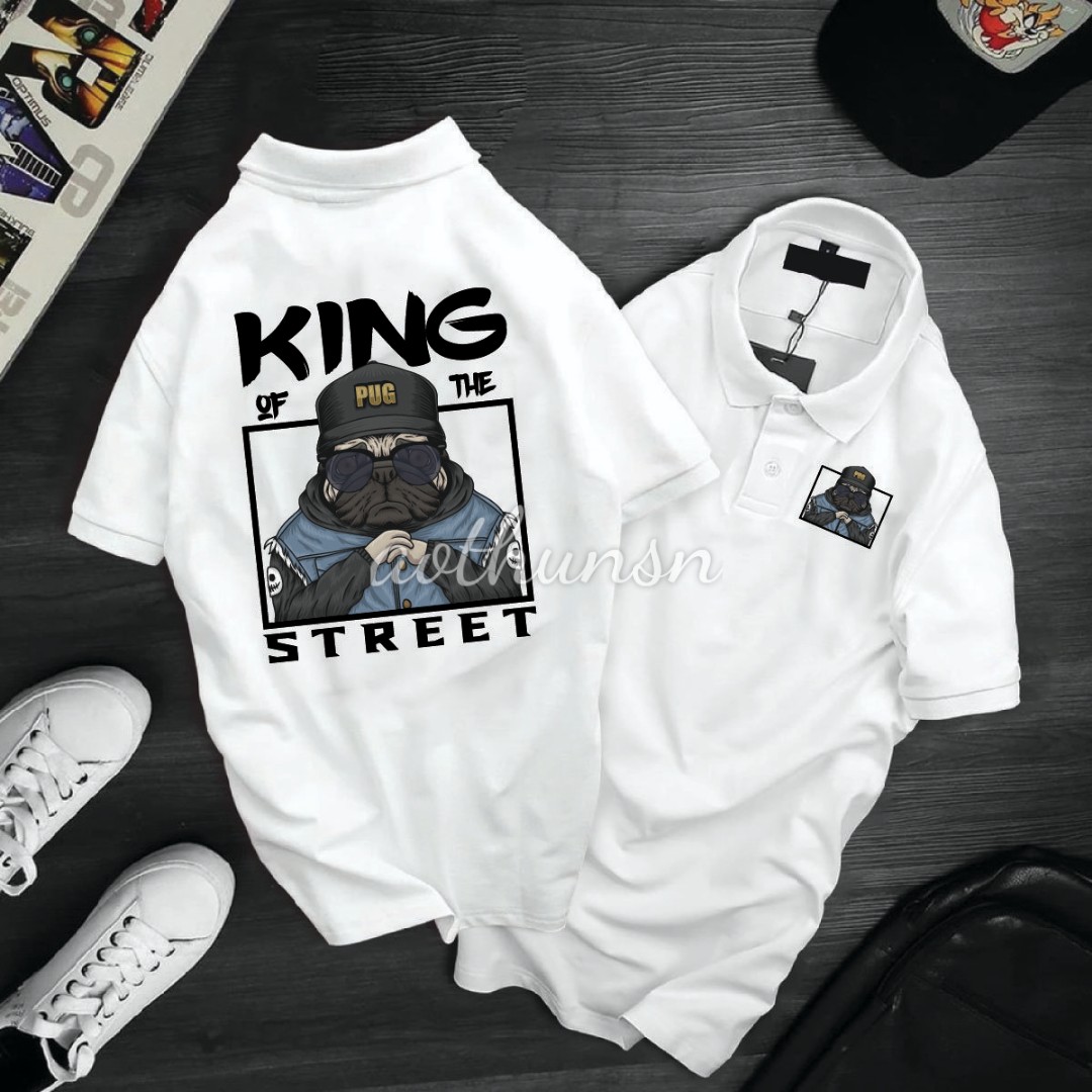 Áo thun CỔ TRỤ CỔ BÂU King mới