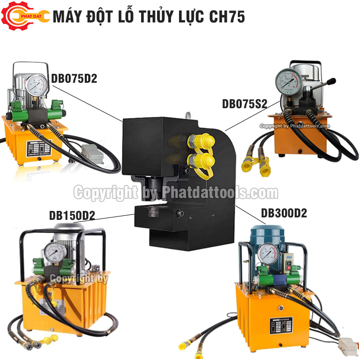 Máy đột thủy lực CH75 - Bảo hành 6 tháng
