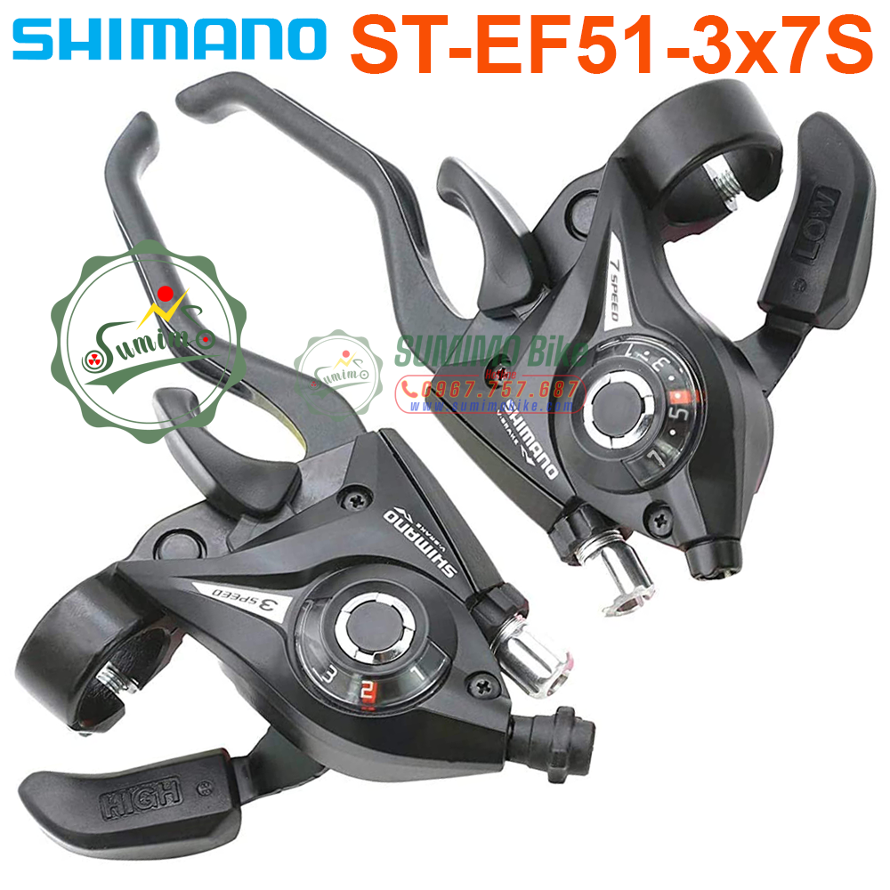 Tay bấm xã xe đạp SUMIMO EF51 kèm ruột đề