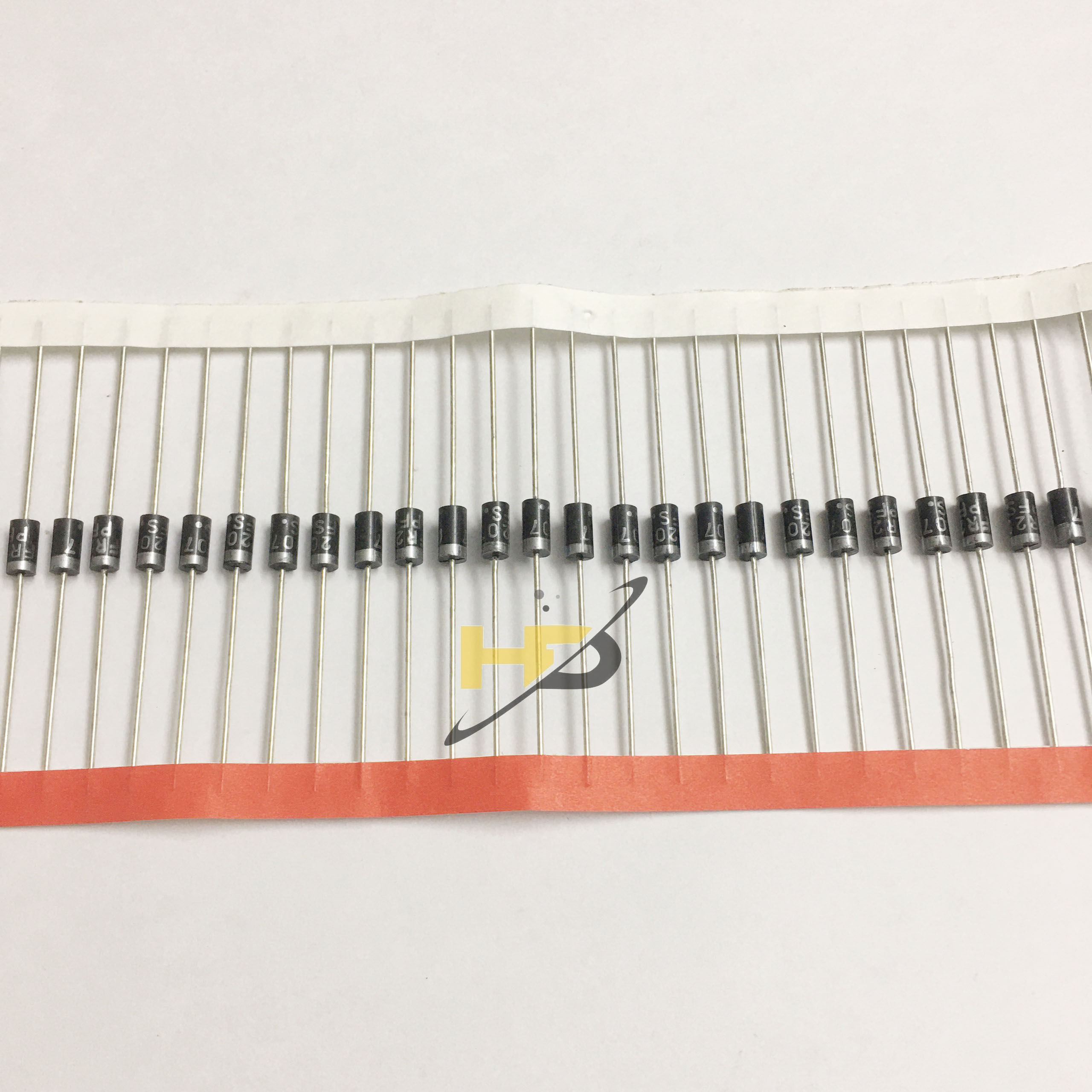 Linh Kiện Điện Tử, Bộ 50 Con Diode Xung FR207 PFS 2A 1000V, Đi Ốt Xung FR207(Mới)