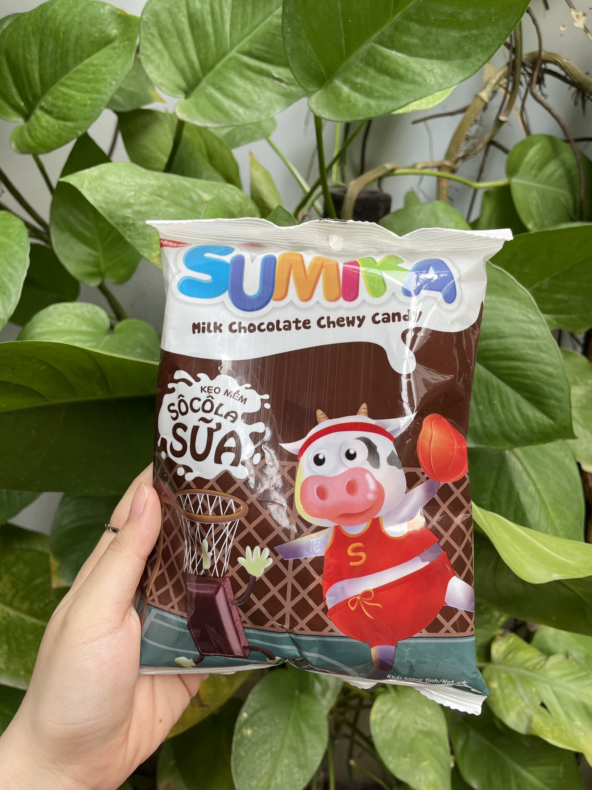 Kẹo Mềm Hương Sữa Sôcôla Chocolate Sumika Bibica (Gói 140g)