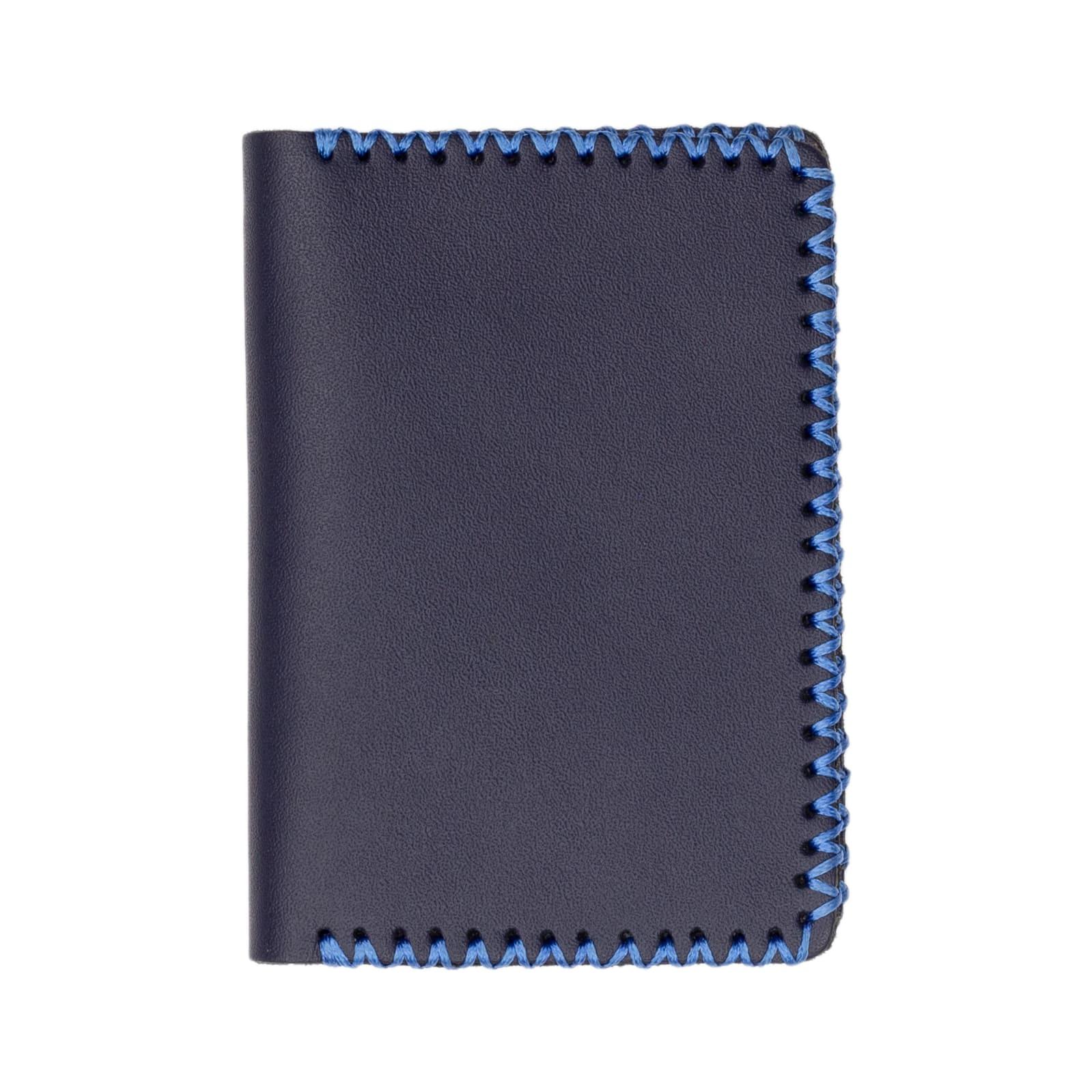 Ví Nhỏ handmade da bò Galaxy Store GVM02 (Xanh Navy)