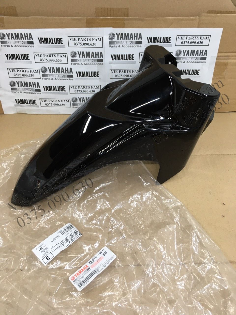 Chắn bùn trước, dè trước Jupiter Fi màu đen bóng, xanh GP, hàng din Yamaha mới 100%