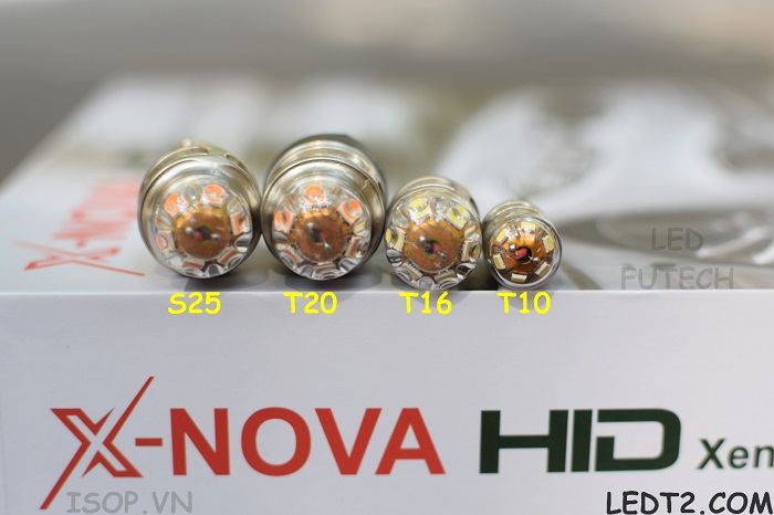 [LEDT2 ISOP] Đèn Led tín hiệu X - Nova T10 T16 T20 S25 [Bảo hành 1 năm] [Số lượng: 1 cặp]