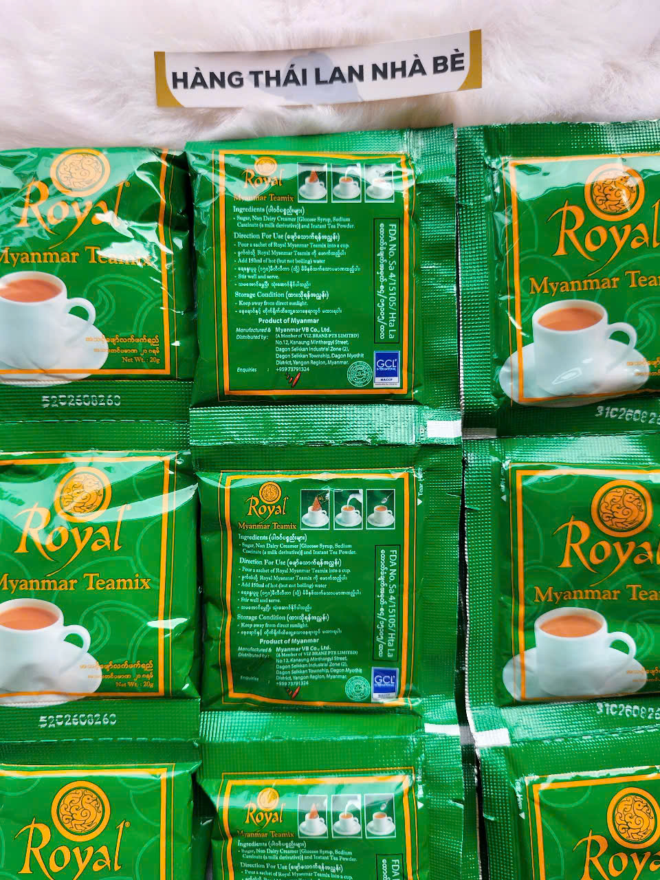 Dây 10 gói trà sữa Royal Myanmar