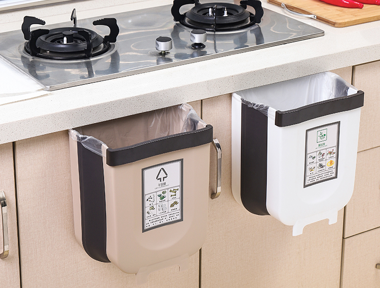 [MẪU MỚI] Hộp đựng rác gấp gọn tiện dụng. Hộp Đựng Rác Gấp Gọn Thông Minh Tiện Lợi (màu kem)