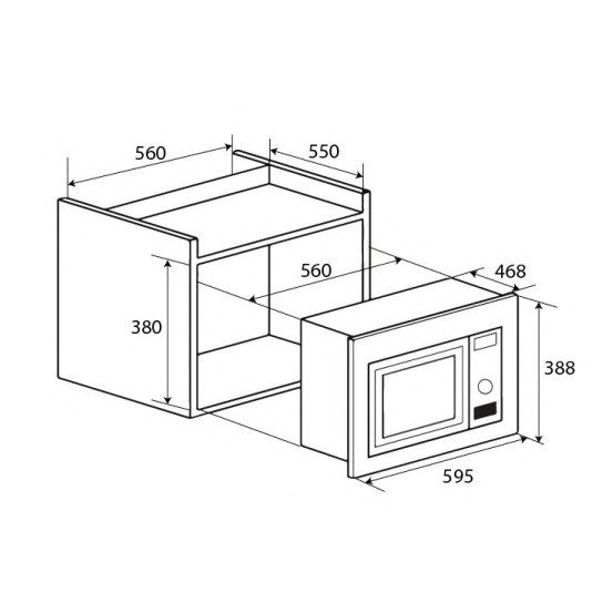 Lò Vi Sóng âm tủ - KAFF - MC02