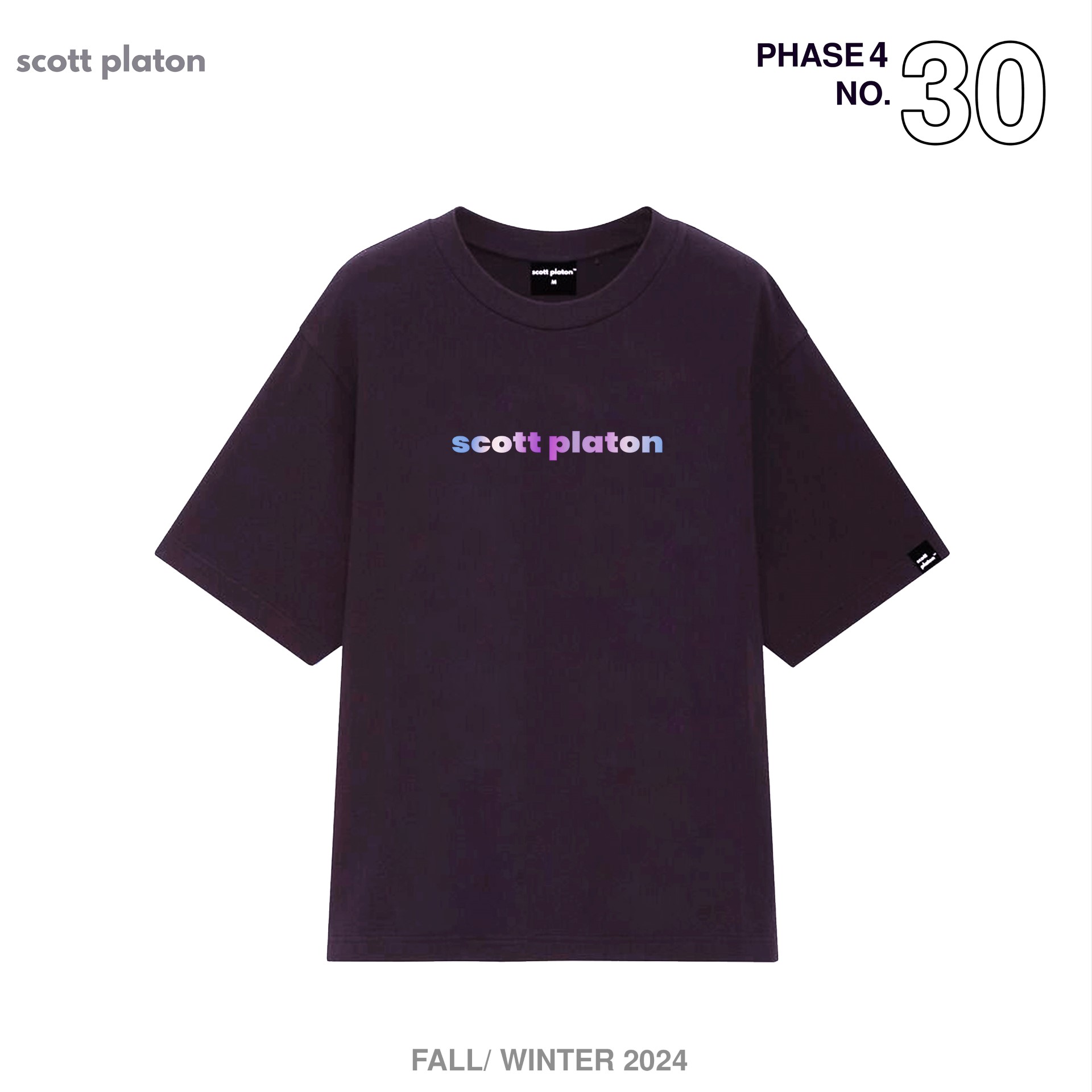 Scott Platon Áo thun Gradient Logo - Chất liệu cotton dày dặn đứng form